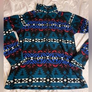 Eddie Bauer fleece quarter zip pull over